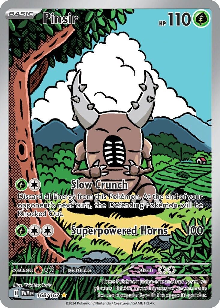 Pinsir 168/167 S&V Twilight Masquerade Illustration Rare Pokemon Card Mint/NM