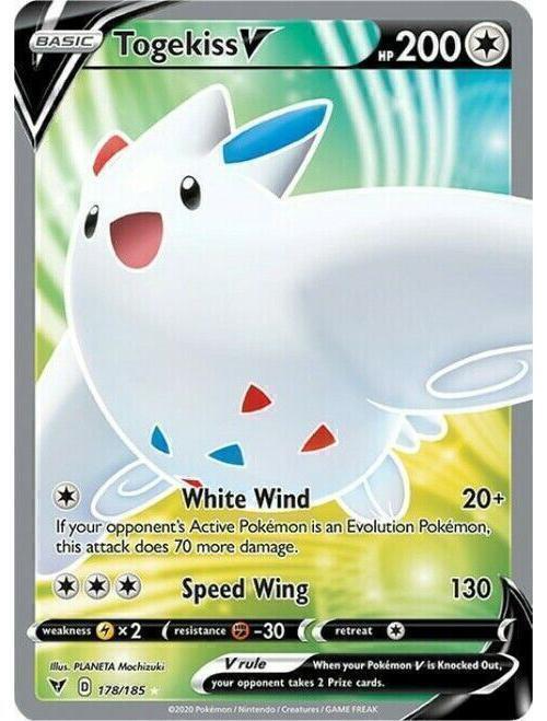 Togekiss V 178/185 Vivid Voltage Full Art Pokemon Card Mint/NM Pack Fresh