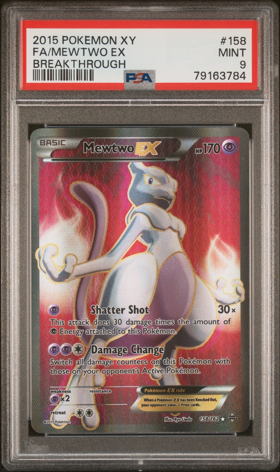 Mewtwo EX Breakthrough 158/162 Full Art XY – PokePhD