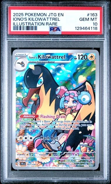 pokemon set with 163 cards Cyclizar - 163/198 Price 2026 Evolves from null Type Pokemon Iono's Kilowattrel 163/159 Journey