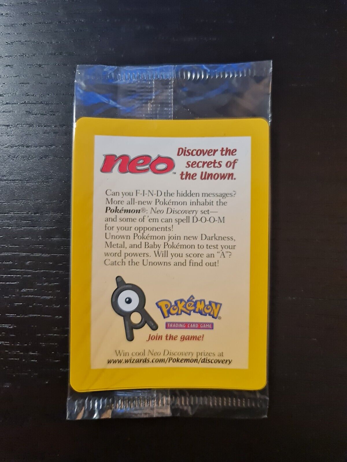 Entei 34 2001 Movie Black Star Promo Reverse Holo Sealed Pokemon Card WOTC