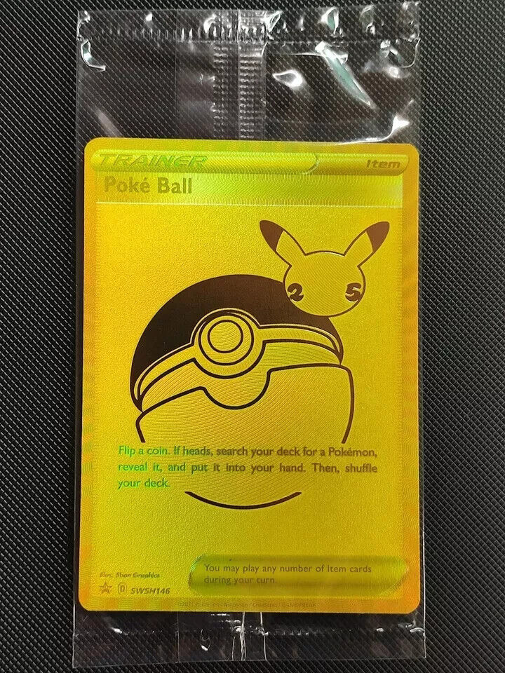 Poke Ball SWSH146 Celebrations UPC Full Art Promo Pokemon Card Sealed