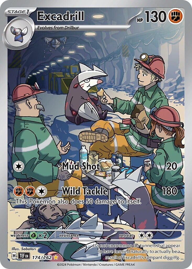 Excadrill 174/162 S&V Temporal Forces Illustration Rare Pokemon Card Mint/NM