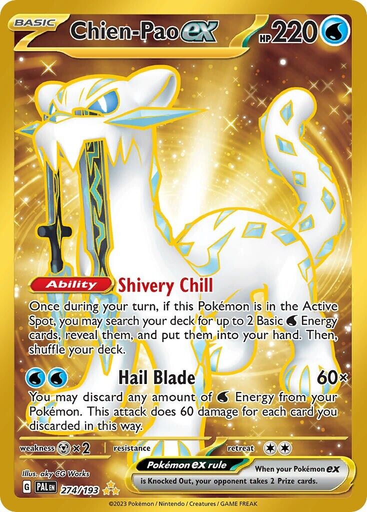Chien-Pao ex 274/193 S&V Paldea Evolved Secret Rare Pokemon Card Mint/NM