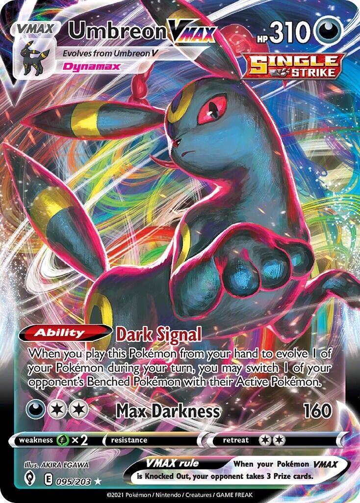 Umbreon VMAX 095/203 Evolving Skies Full Art Pokemon Card Mint/NM