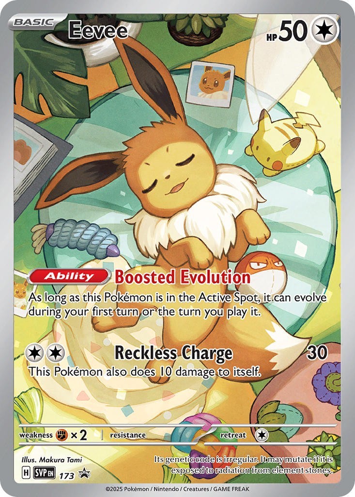 Eevee ETB SVP173 Illustration Rare Promo Prismatic Evolution PokePhD Eevee ETB SVP173 Illustration Rare Promo Prismatic Evolution PokePhD