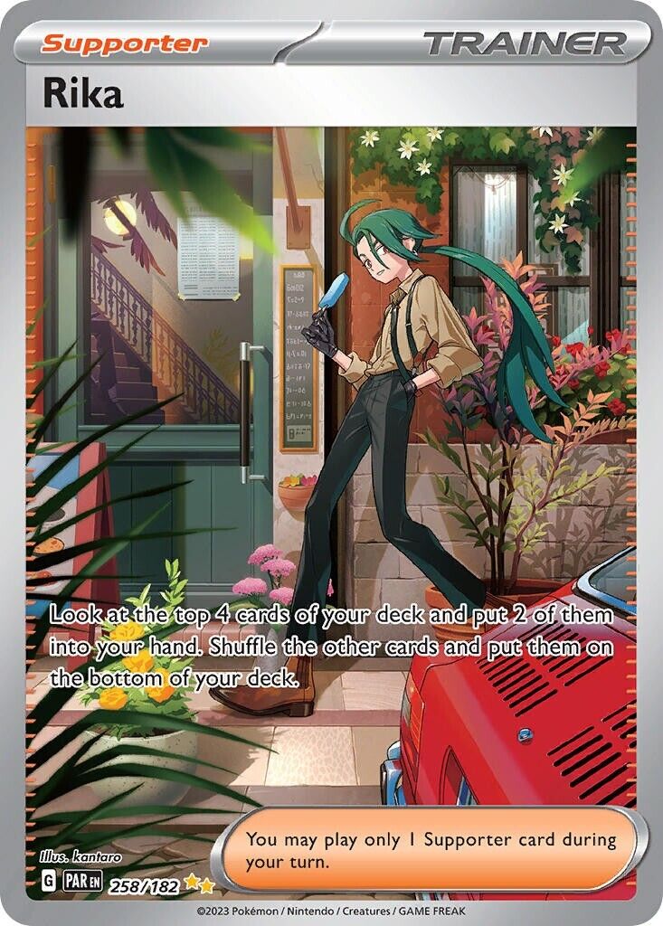 Rika 258/197 S&V Paradox Rift Illustration Rare Trainer Pokemon Card NM