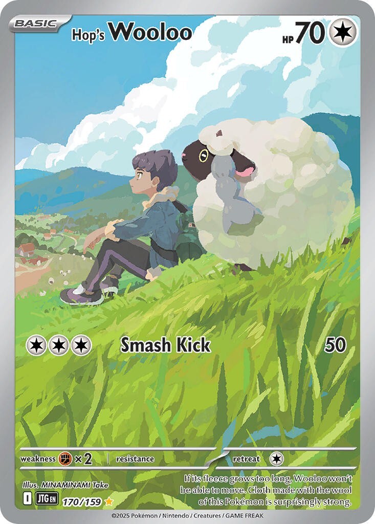 Hop’s Wooloo 170/159 S&V Journey Together Illustration Rare Pokemon Card NM