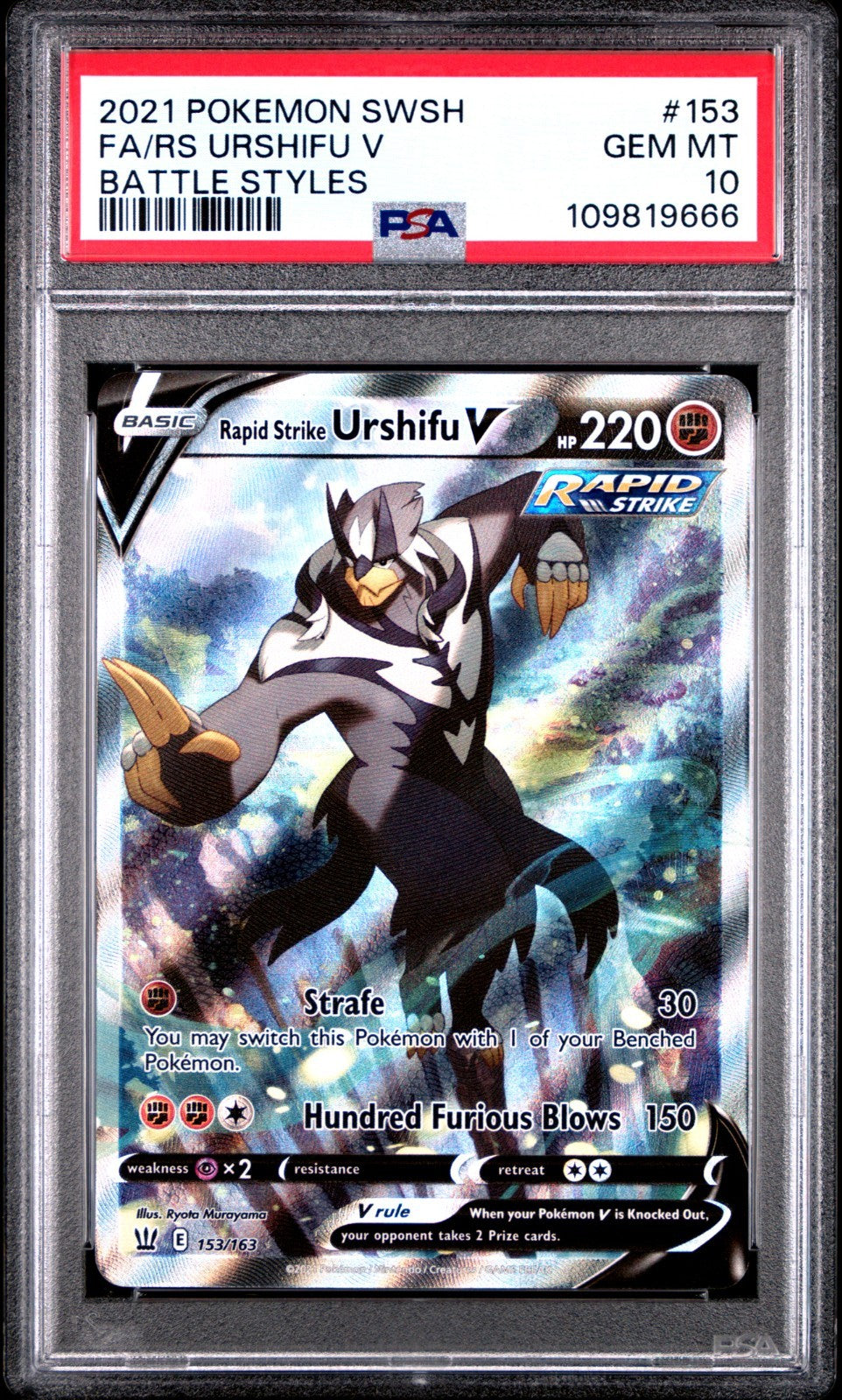 urshifu v pokemon card price Rapid Strike SWSH Alt Art 153/163 Battle Styles – PokePhD Case Color:Art Insert Only Cthulhu Deck Box Commander ROBINSON TWP