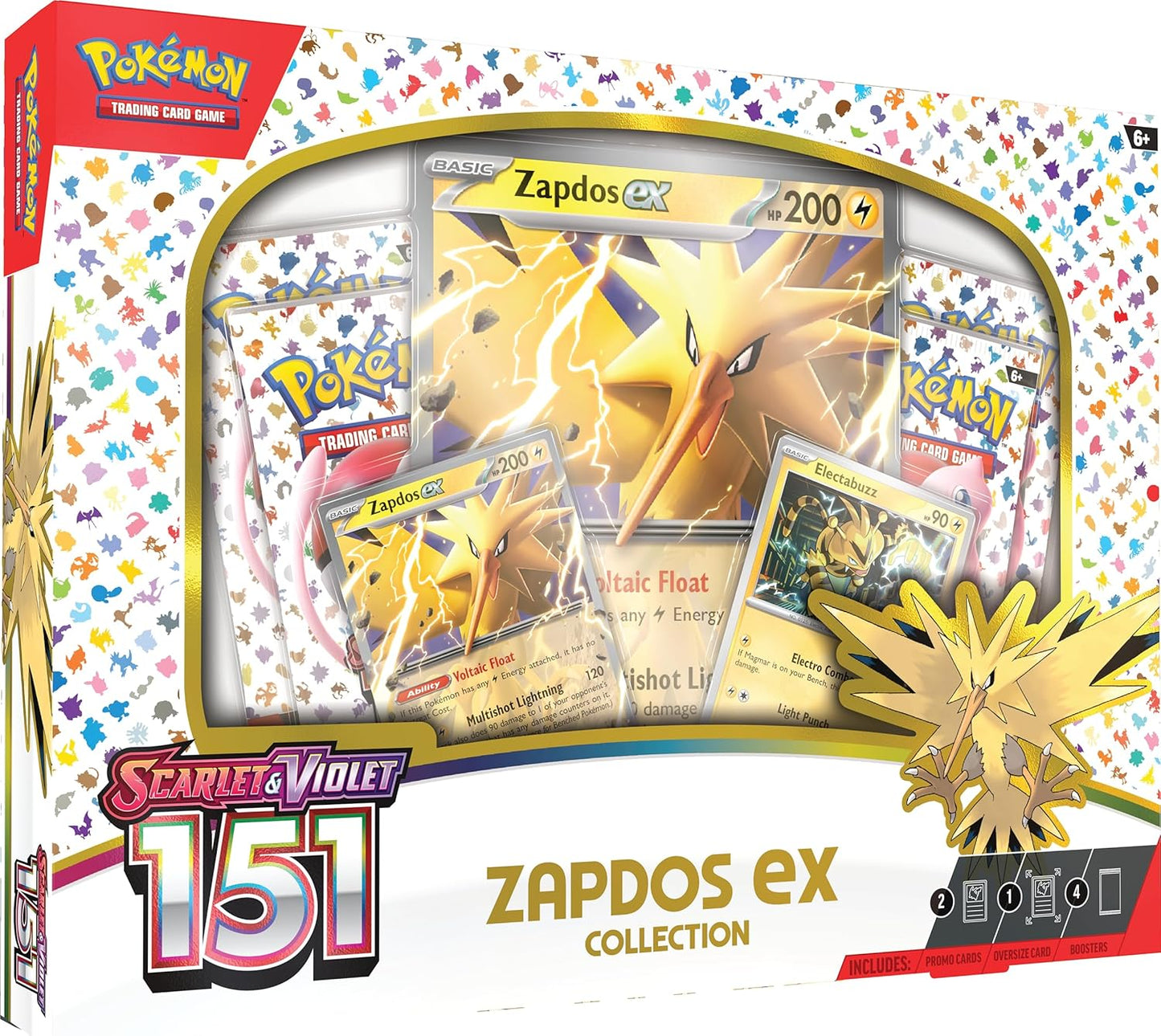 Pokemon TCG Scarlet & Violet 151 Zapdos Ex Collection Box New & Sealed