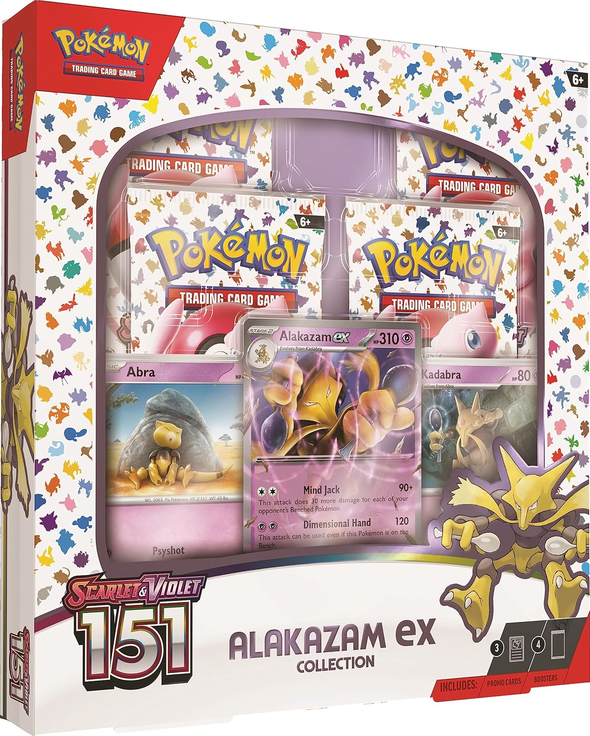 Pokemon TCG Scarlet & Violet 151 Alakazam Ex Collection Box New & Sealed