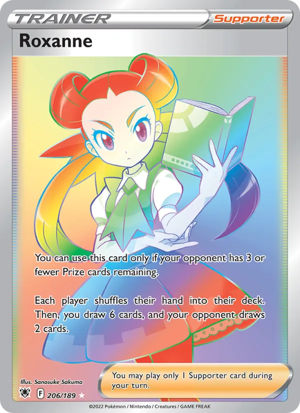 Roxanne 206/189 Astral Radiance Secret Rare Trainer Pokemon Card NM