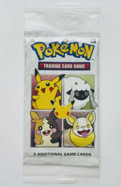 Pokemon TCG General Mills Promo 25th Anniversary 3 Card Booster Pack Sealed x10