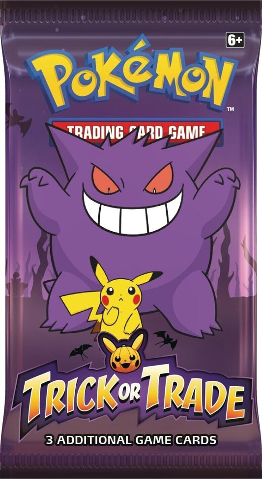 Pokemon TCG Trick or Trade Halloween Promo 3 Card Booster Pack Sealed x10