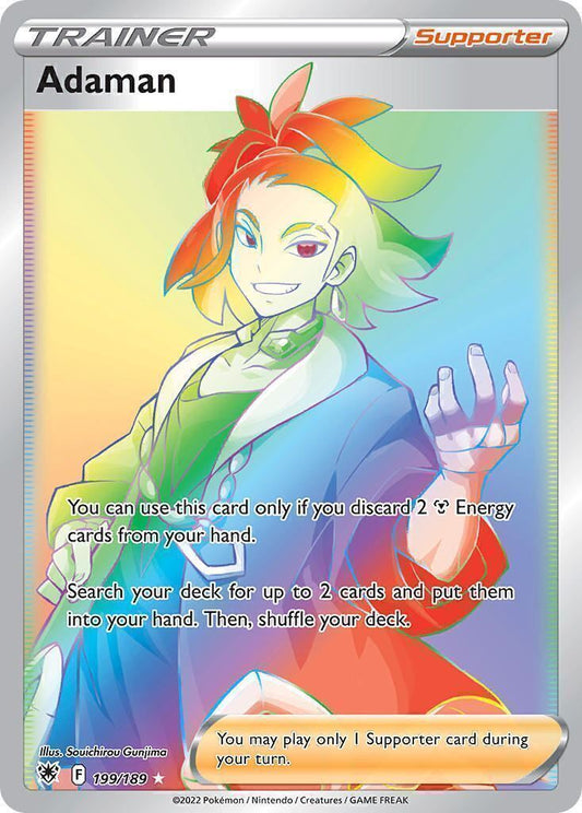 Adaman 199/189 Astral Radiance Secret Rare Trainer Pokemon Card Mint/NM