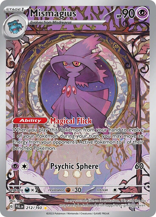 Mismagius 212/193 S&V Paldea Evolved Illustration Rare Pokemon Card Mint/NM