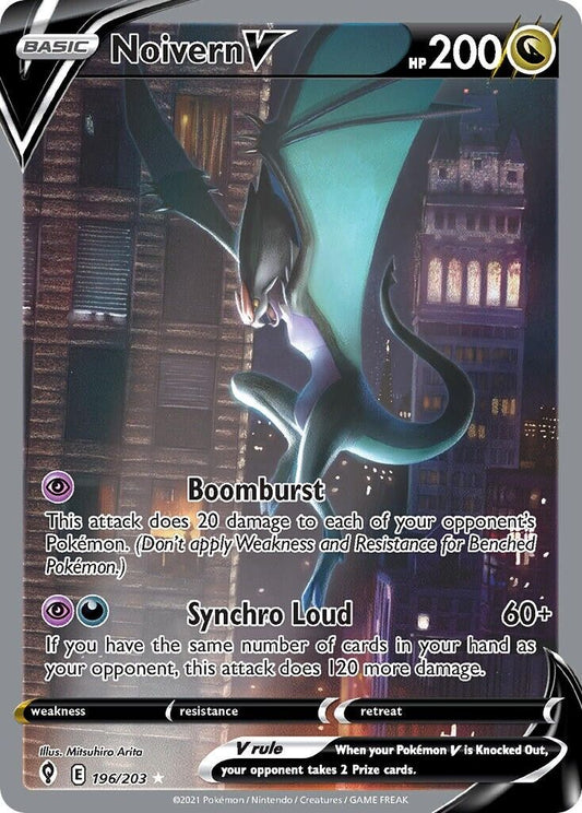 Noivern V 196/203 Evolving Skies Alt Art Pokemon Card NM