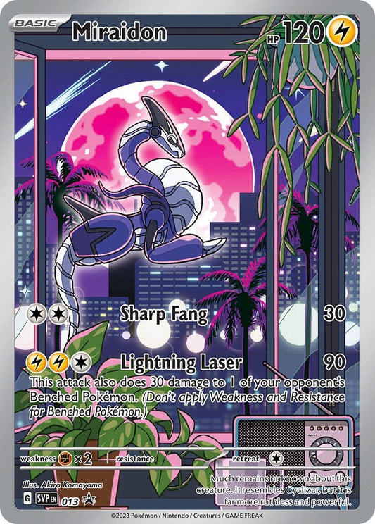 Miraidon SVP013 Illustration Rare Scarlet & Violet Promo Pokemon Card NM