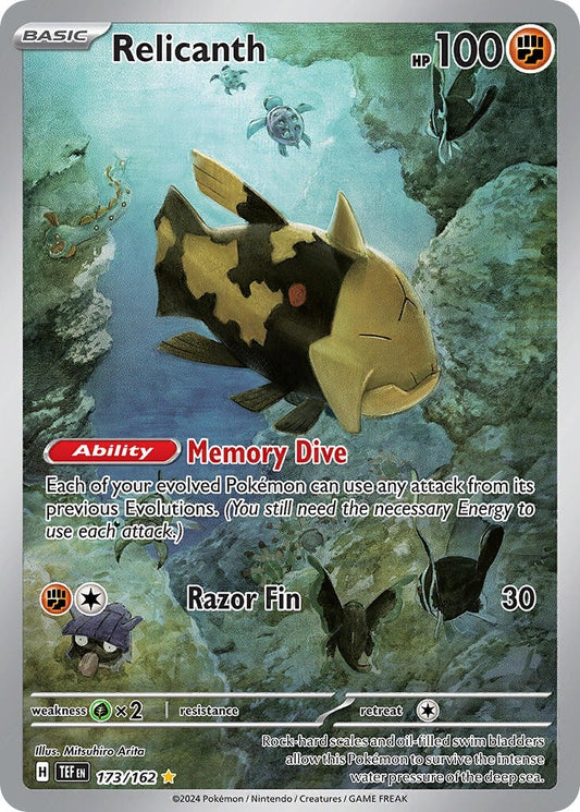 Relicanth 173/162 S&V Temporal Forces Illustration Rare Pokemon Card NM
