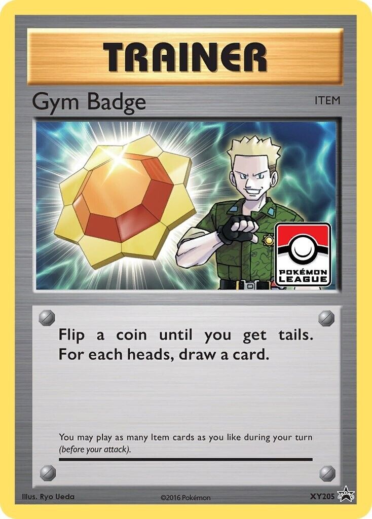 Gym Badge Lt Surge XY205 Black Star Promo Holo Pokemon Card NM