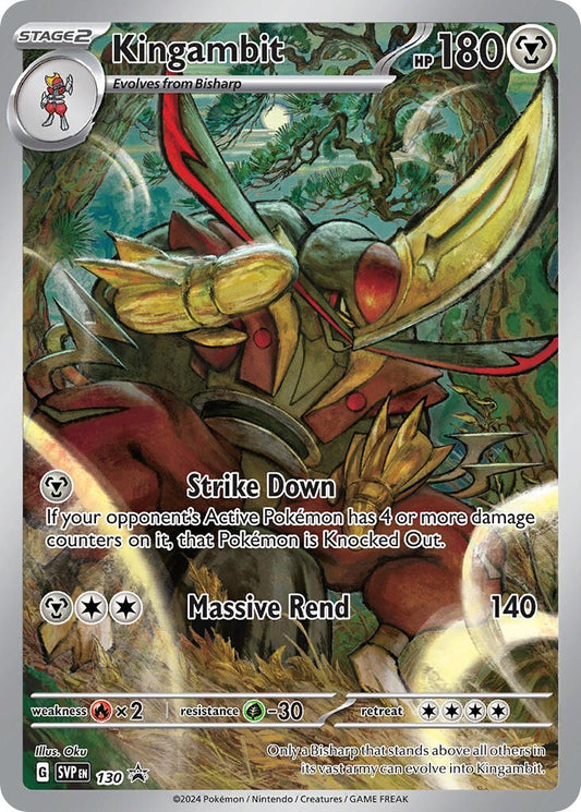 Kingambit SVP130 Shrouded Fable Illustration Rare Promo Pokemon Card NM