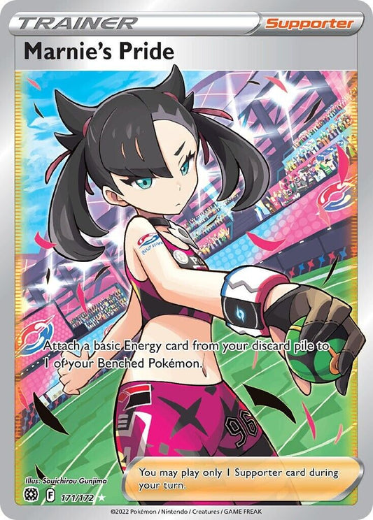 Marnie’s Pride 171/172 Brilliant Stars Full Art Trainer Pokemon Card Mint/NM