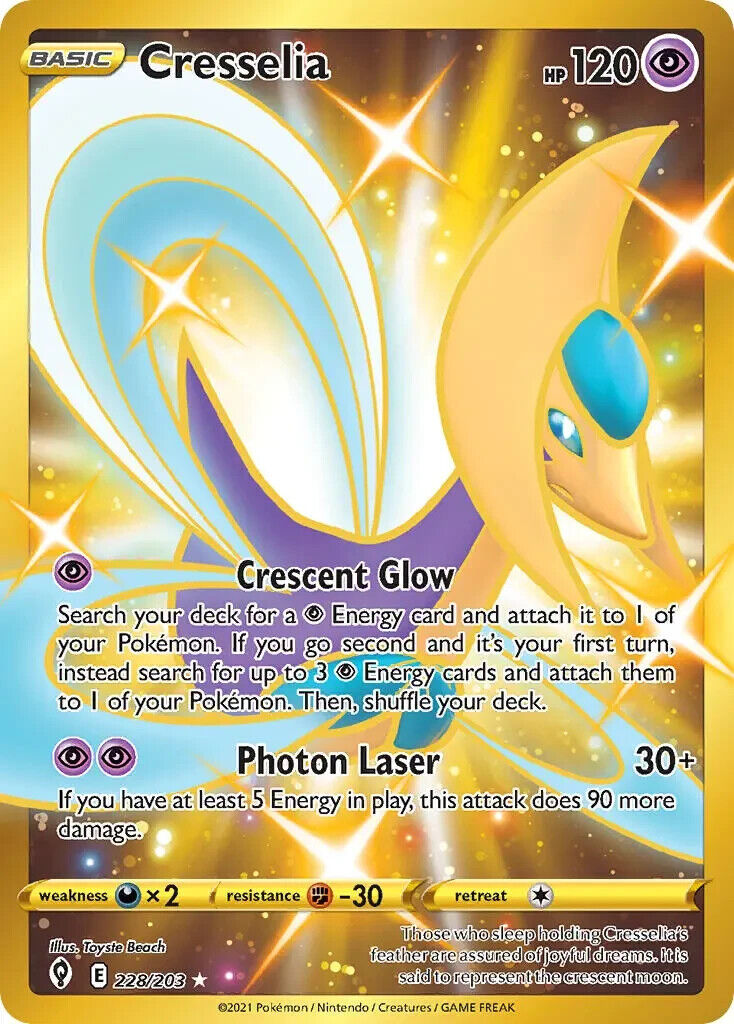 Cresselia 228/203 Evolving Skies Secret Rare Pokemon Card Mint/NM