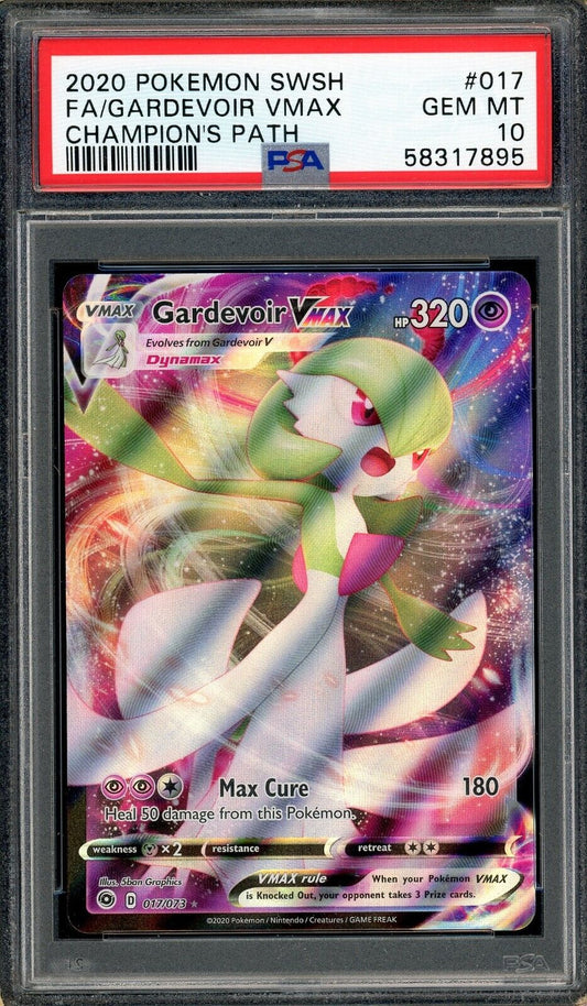 Gardevoir VMAX 017/073 Champion's Path Full Art PSA 10 Pokemon Card