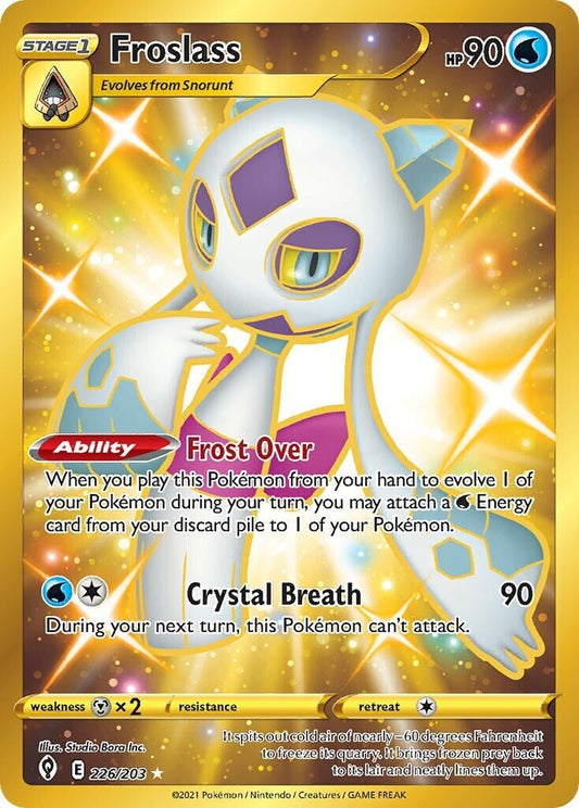 Froslass 226/203 Evolving Skies Secret Rare Pokemon Card Mint/NM