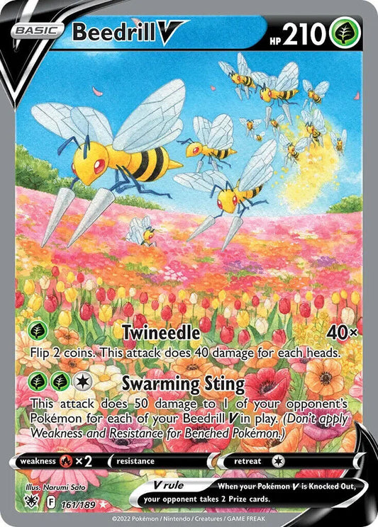 Beedrill V 161/189 Astral Radiance Alt Art Pokemon Card Mint/NM