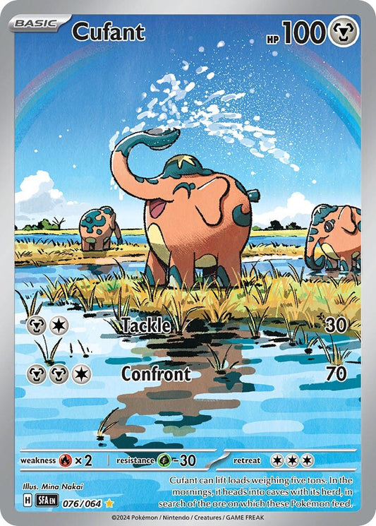 Cufant 076/064 S&V Shrouded Fable Illustration Rare Pokemon Card NM