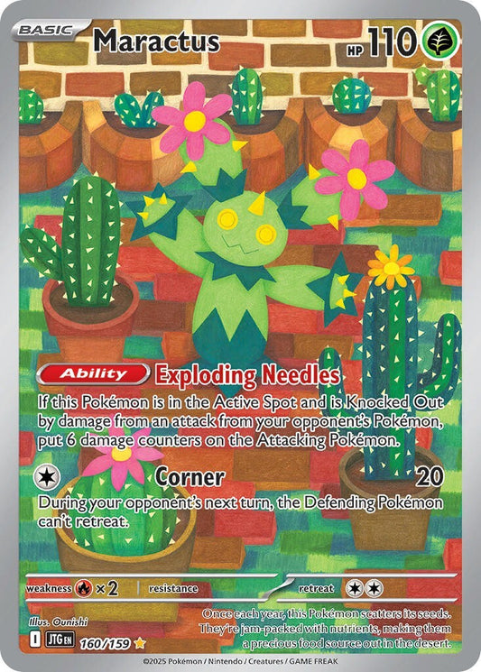 Maractus 160/159 S&V Journey Together Illustration Rare Pokemon Card NM