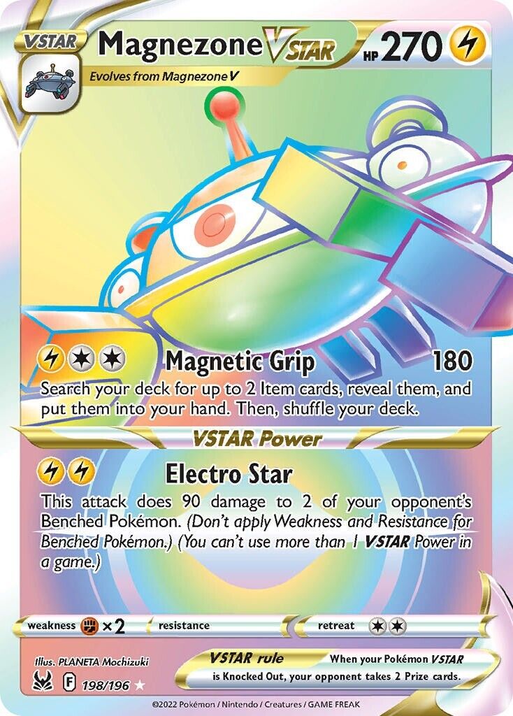 Magnezone VSTAR 198/196 Lost Origin Secret Rare Pokemon Card Mint/NM