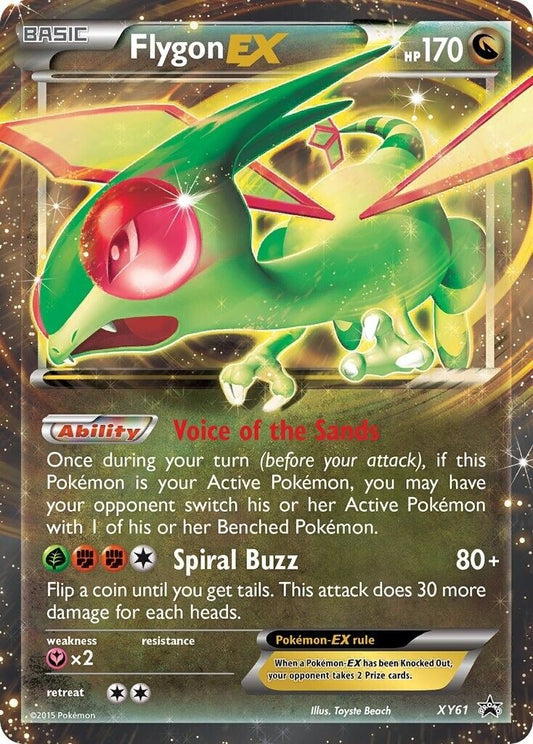 Flygon EX XY61 Half Art Black Star Promo Pokemon Card NM