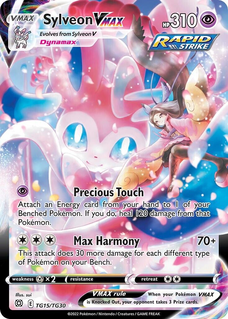 Sylveon VMAX TG15/TG30 Brilliant Stars Full Art Pokemon Card Mint/NM