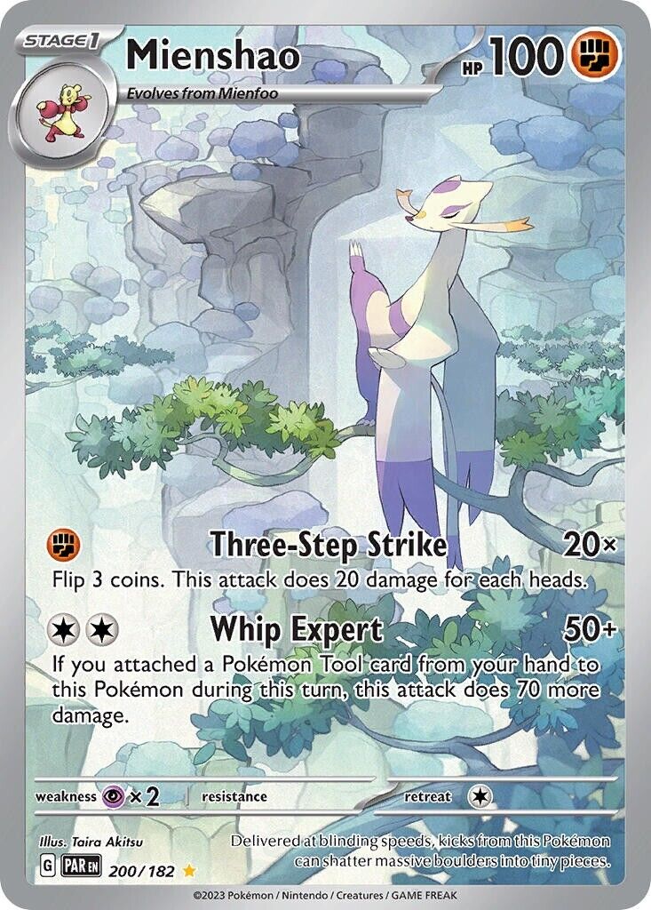 Mienshao 200/182 S&V Paradox Rift Illustration Rare Pokemon Card Mint/NM