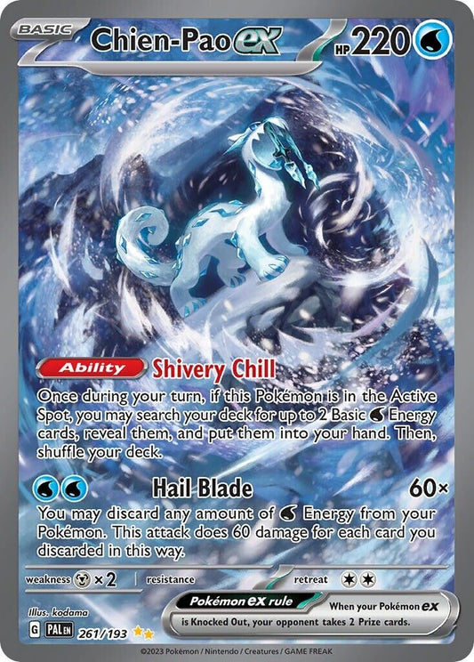 Chien-Pao ex 261/193 S&V Paldea Evolved Illustration Rare Pokemon Card Mint/NM