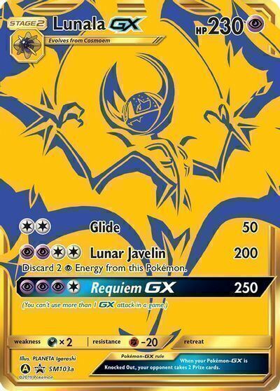 Lunala GX SM103a Hidden Fates Promo Full Art Pokemon Card Mint/NM Pack Fresh