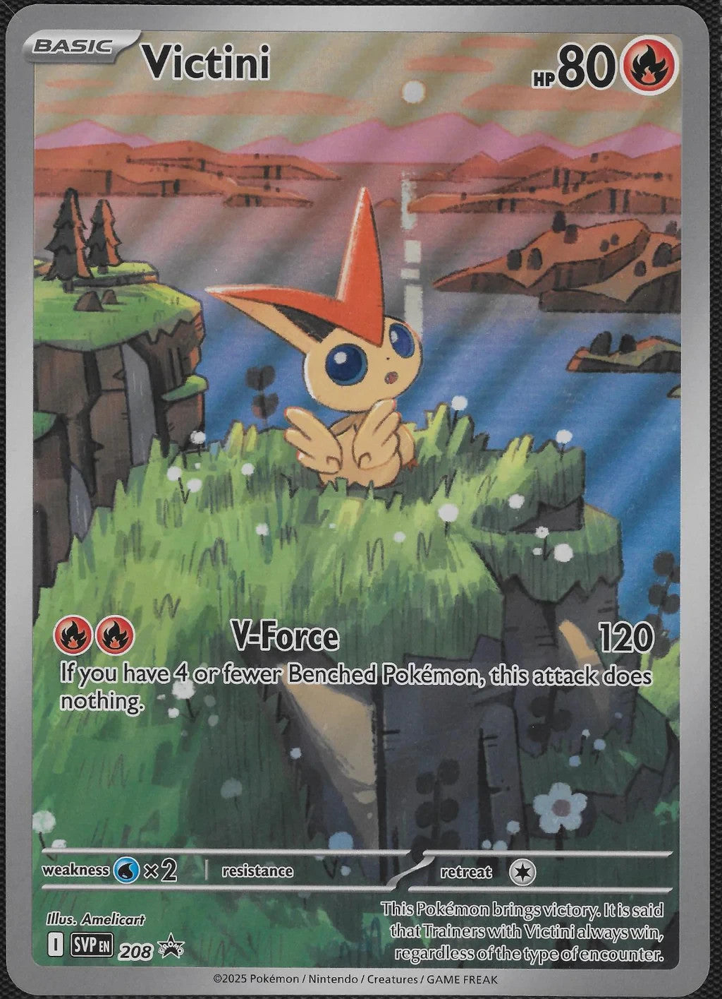 Victini Collection Box SVP208 Illustration Rare Promo card from Promo set near mint condition