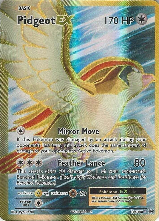 Pidgeot EX 104/108 XY Evolutions Full Art Pokemon Card Mint/NM Pack Fresh