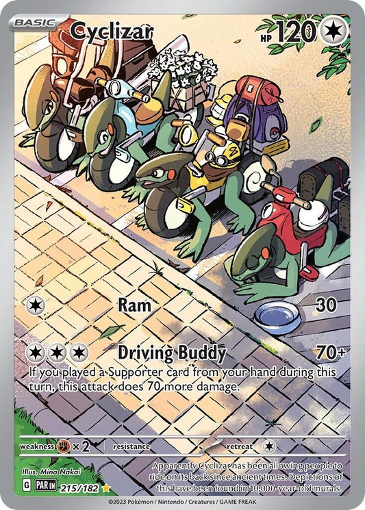 Cyclizar 215/182 S&V Paradox Rift Illustration Rare Pokemon Card NM