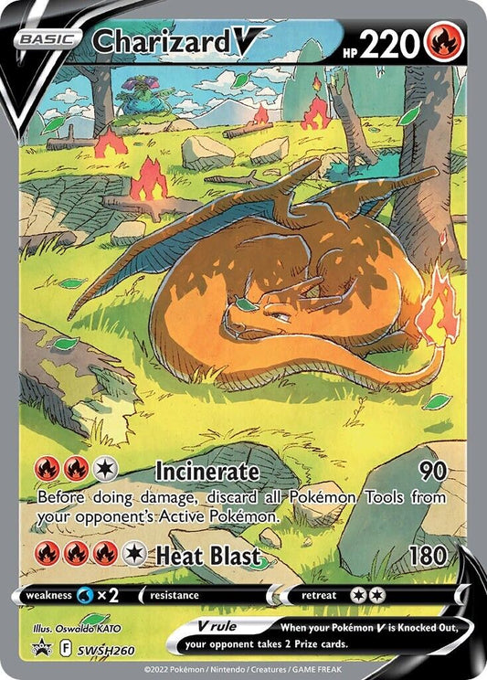 Charizard V SWSH260 Ultra Premium Collection Promo Full Art Pokemon Card NM