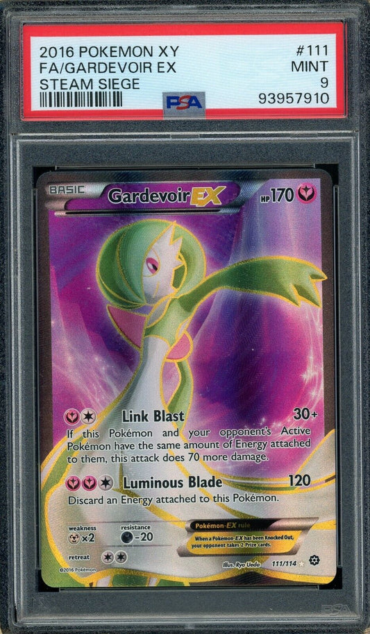 Gardevoir EX 111/114 Full Art PSA 9 Pokemon Card