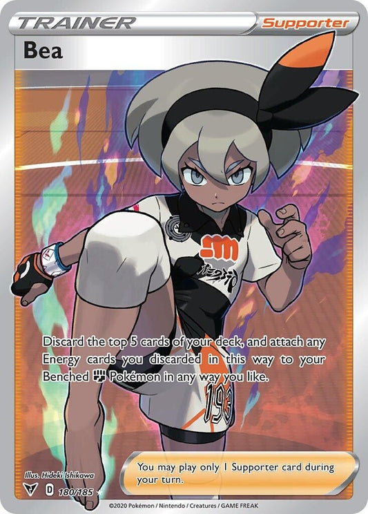 Bea 180/185 Vivid Voltage Full Art Trainer Pokemon Card Mint/NM