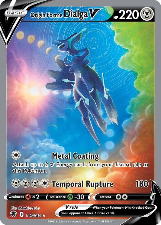 Origin Forme Dialga V 177/189 Astral Radiance Alt Art Pokemon Card Mint/NM