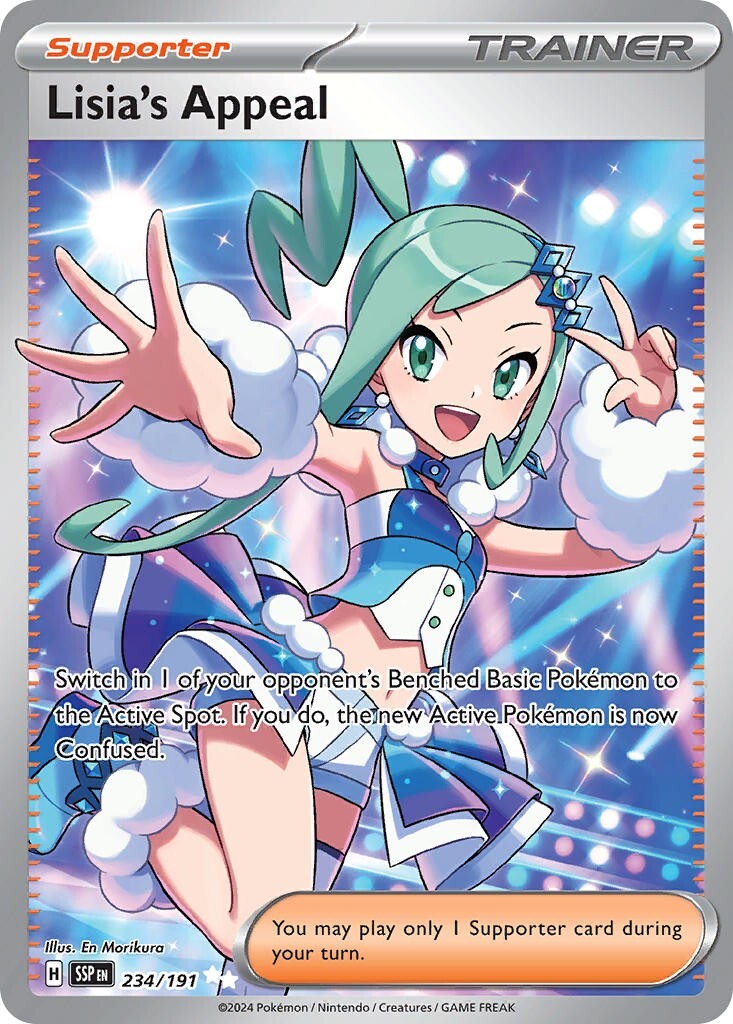 Lisia's Appeal 234/191 S&V Surging Sparks Full Art Trainer Pokemon Card Mint/NM