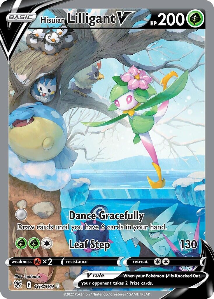 Hisuian Lilligant V 163/189 Astral Radiance Alt Art Pokemon Card Mint/NM