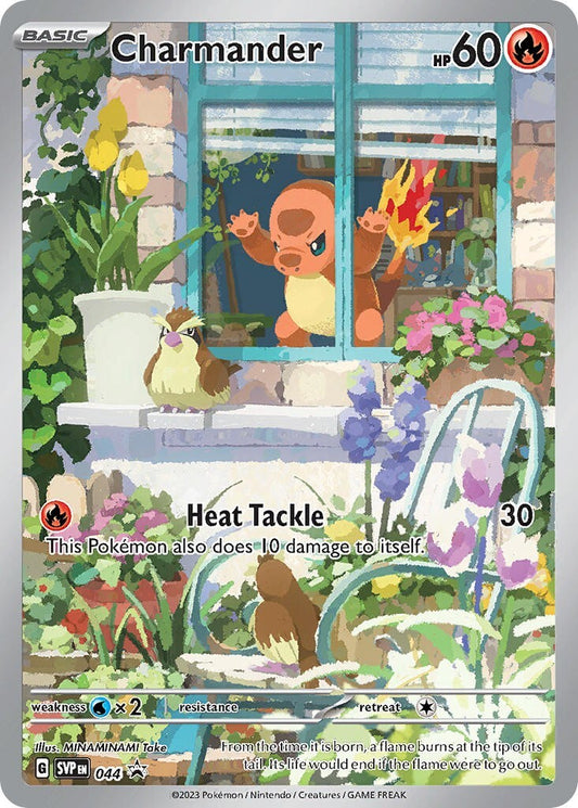 Charmander SVP 044 Illustration Rare Obsidian Flames Promo Pokemon Card NM