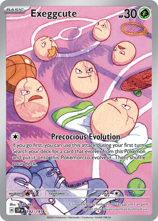 Exeggcute 192/191 S&V Surging Sparks Illustration Rare Pokemon Card NM