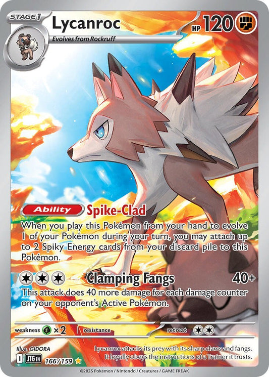 Lycanroc 166/159 S&V Journey Together Illustration Rare Pokemon Card NM
